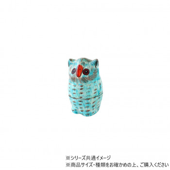 ペーパーマッシュ立ちフクロウ ブルー 32522811297
