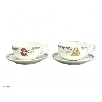 ディズニー ラプンツェル＆アリエル ペアティーカップ＆ソーサー 240ml D-PR05 53006