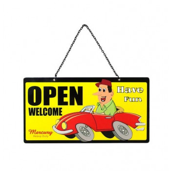 マーキュリーOPEN/CLOSEサイン Driving Mr.T ME013635