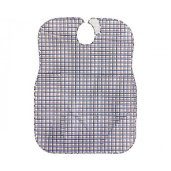 大人用食事用エプロン 070-560026-00 格子柄ネイビー 447760 E1683