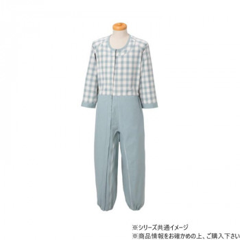 制菌介護用つなぎ(フルオープン型) LL グリーン 322821 U0538