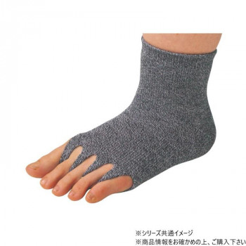 指ぬき健康ソックス L グレー 287960 U0435