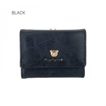 Sunny Side サニーサイド ベアがま口折財布 BK JW-0603-15