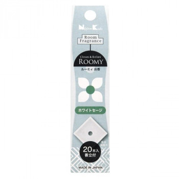 日本香堂 ROOMY Clean＆Relax ホワイトセージ 20本入 37184