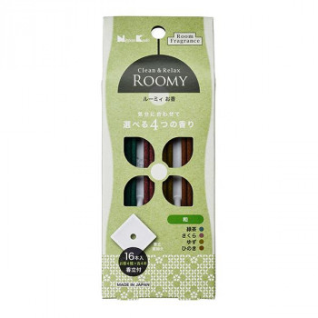 日本香堂 ROOMY Clean＆Relax 和 アソート16本入 37173