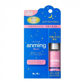 日本香堂 アンミング ローズ リネンミスト15ml 37028