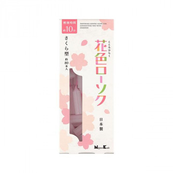 日本香堂 花色ローソク　さくら型　約80本入り 571723