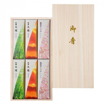 日本香堂 天壇　2種入/ローソク　進物桐箱　包装品 571845
