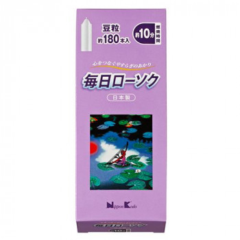 日本香堂 毎日ローソク　豆粒　約180本入り 571338