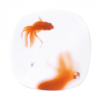 日本香堂 夢の夢 爽水(金魚) 香皿 38545