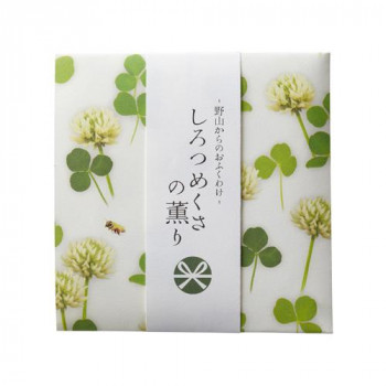 日本香堂 野山からのおふくわけ しろつめくさの薫り スティック12本入 38622