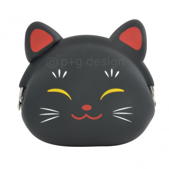 ピージーデザイン MiMiPOCHI JAPAN(ミミポチジャパン) 招き猫　黒