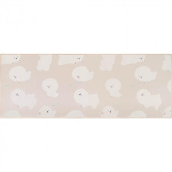 オカトー Fluffit インテリアマット 45×120cm ビションフリーゼ