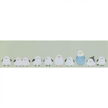 オカトー Fluffit インテリアマット 45×180cm コトリ