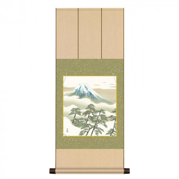 色紙掛・色紙セット 横山大観 松に富士 31×75cm NT2YAC-001