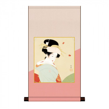 色紙掛・色紙セット 上村松園 紅葉可里図 31×57cm NS2HEM-020