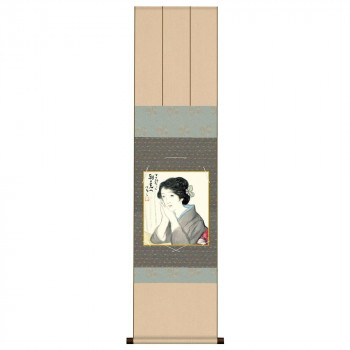 色紙掛・色紙セット 竹内栖鳳 朝の光へ 31×125cm NY2KIC-001