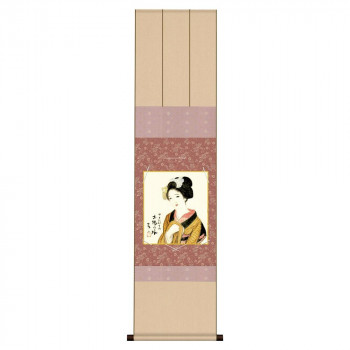 色紙掛・色紙セット 竹内栖鳳 木場の娘 31×125cm NY2KIC-003