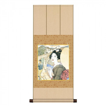 色紙掛・色紙セット 竹内栖鳳 眼鏡橋 31×75cm NY2YAC-004