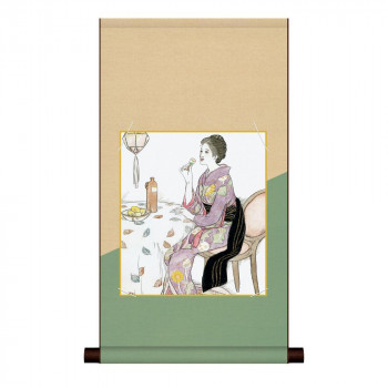 色紙掛・色紙セット 竹内栖鳳 青い酒 31×57cm NY2HEM-026