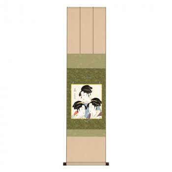 色紙掛・色紙セット 喜多川歌麿 三美人 31×125cm UB2KIC-002