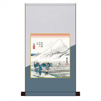 色紙掛・色紙セット 歌川広重 原 朝之富士 31×57cm UT2HEM-025