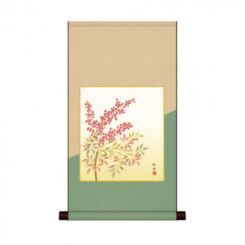 色紙掛・色紙セット 田村竹世  南天 31×57cm KF2HEM-026