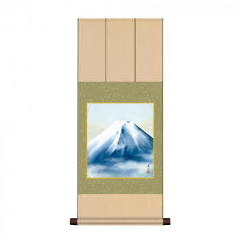 色紙掛・色紙セット 伊藤渓山 黎明富士 31×75cm FU2YAC-001