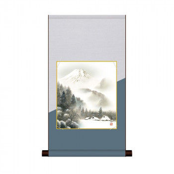 色紙掛・色紙セット 伊藤渓山 厳岳霊峰 31×57cm FU2HEM-025
