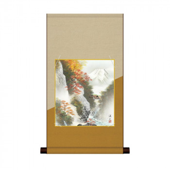 色紙掛・色紙セット 伊藤渓山 富士紅葉 31×57cm FU2HEM-007