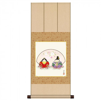 色紙掛・色紙セット 井川洋光 だるま雛 31×75cm MS2YAC-004