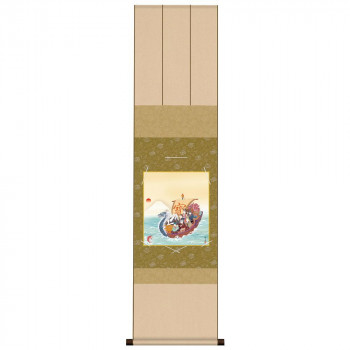 色紙掛・色紙セット 北山歩生 七福神 31×125cm KE2KIC-004