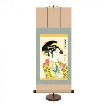 和風モダン掛 喜多川歌麿 道成寺 31×75cm KM2G6-004