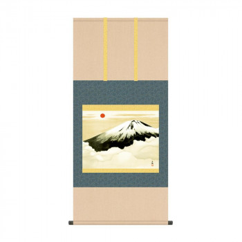 掛軸 横山大観霊峰不二 54.5×115cm KZ2G9-003