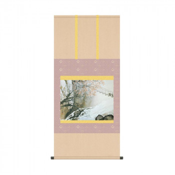 掛軸 川合玉堂春潤 54.5×115cm KZ2G9-011