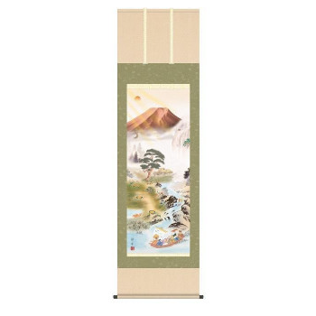 掛軸 山本祥園開運万全図 44.5×164cm KZ2MD5-009