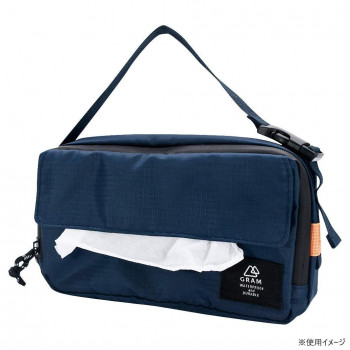 GRAM ティッシュボックスカバー NAVY ネイビー A503NV