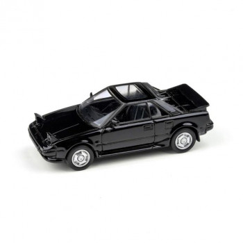 JADI トヨタ MR2 MK1 85 メタリックブラック ライトオープン LHD 1/64スケール PA55421
