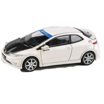 JADI B ホンダ シビック Type R FN2 07 ホワイト/カーボン RHD 1/64スケール PA65398