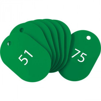 オープン工業 スチロール番号札 大 51～75 緑 BF-52-GN