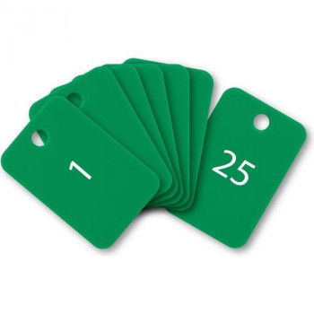 オープン工業 スチロール番号札 1～25 緑 BF-54-GN