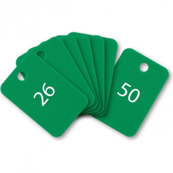 オープン工業 スチロール番号札 26～50 緑 BF-55-GN