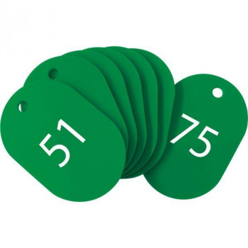 オープン工業 スチロール番号札 小 51～75 緑 BF-72-GN