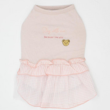 （ペット） Gemelli COOLプリーツワンピース ピンク XS LGW347