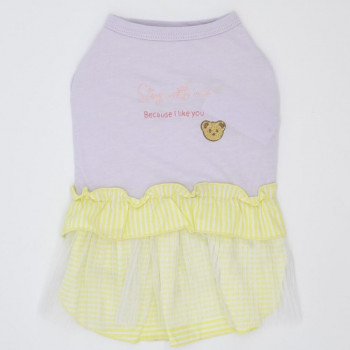 （ペット） Gemelli COOLプリーツワンピース イエロー M LGW347