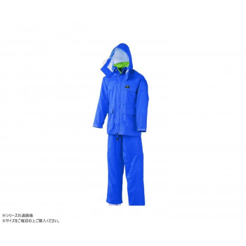 スミクラ レインウェア 透湿MOAシータ レインスーツ ブルー 5L A-660