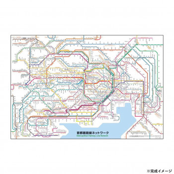 ビバリー 路線図ジグソーパズル 首都圏路線ネットワーク 1000ピース 1000-019