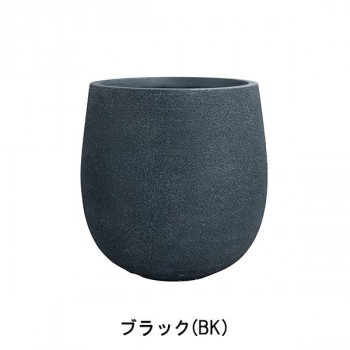 グリーンポット 植木鉢 グレイニー エッグ ブラック 43cm GA-3143BK