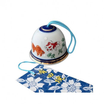 有田焼 風鈴 蓄光(金魚)