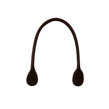 ソウヒロ joint クラフトパーツ 本革持ち手 2本手 約40cm (裏当て4枚付) 850/黒 JTM-K1